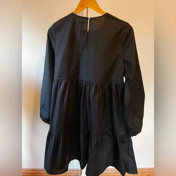 GAP Black Maternity‎ Tiered Dress Size Small - Picture 2 of 6